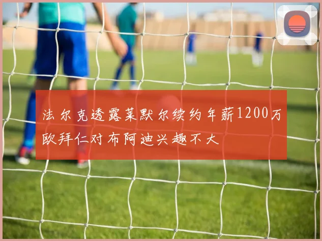 法尔克透露莱默尔续约年薪1200万欧拜仁对布阿迪兴趣不大